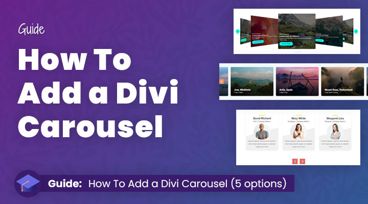 how to add a Divi Carousel