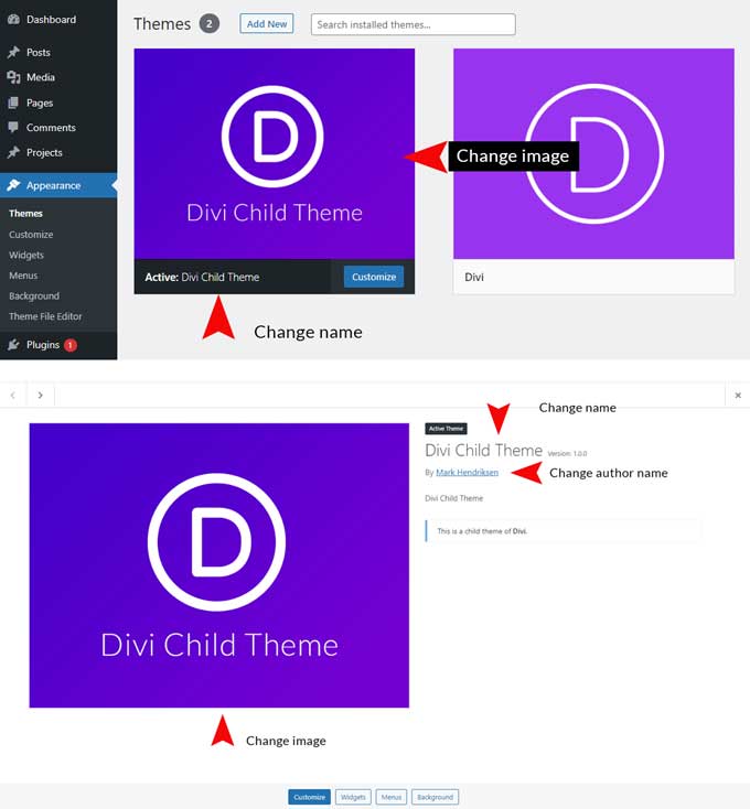 How to white label your Divi child theme