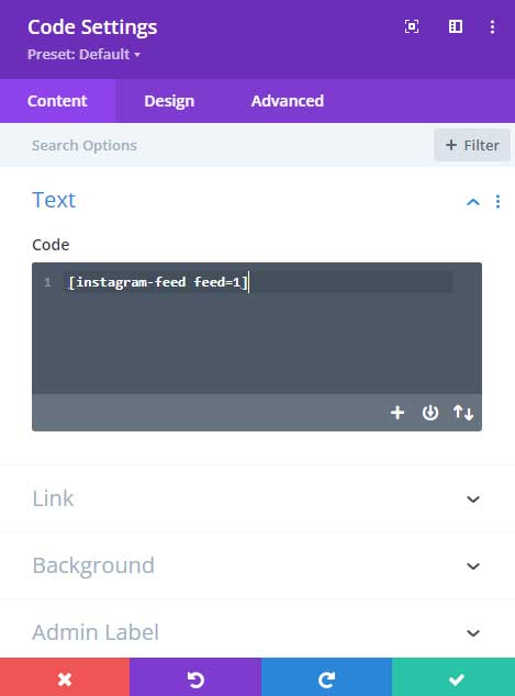 Divi code module