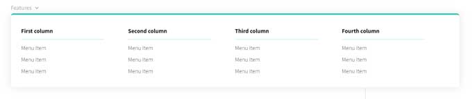 Divi mega menu styles