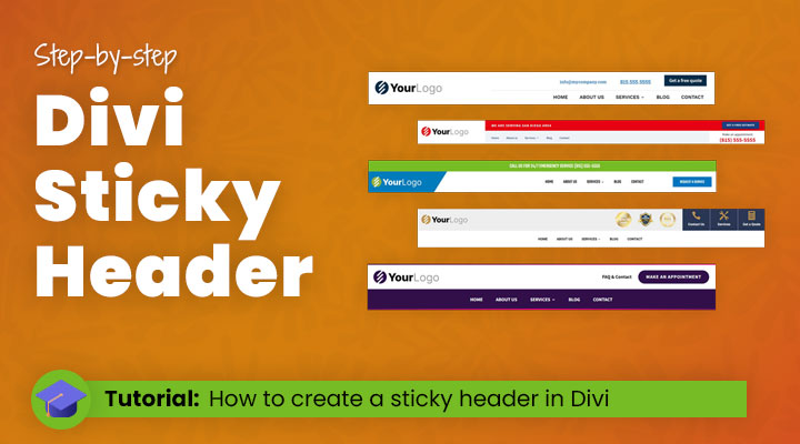 Divi sticky header