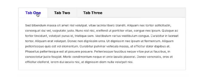 Tabs module