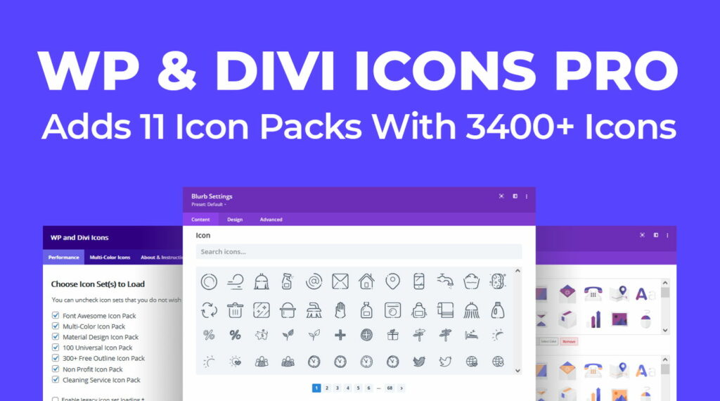 WP & Divi icons pro