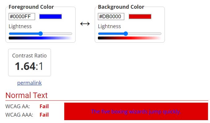 Contrast checker