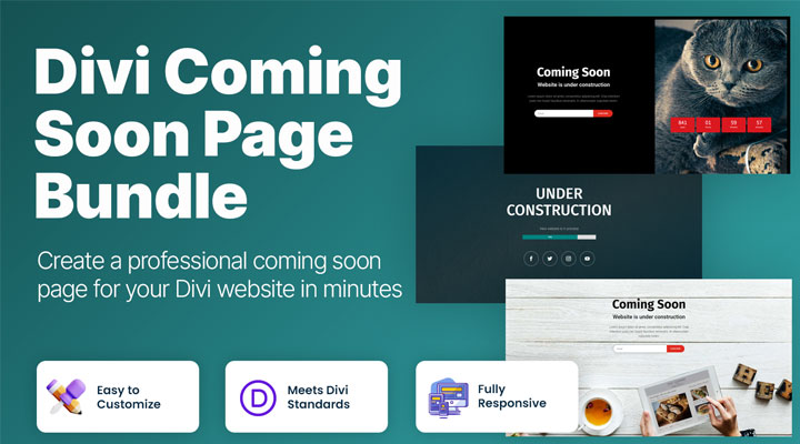 Divi coming soon pages