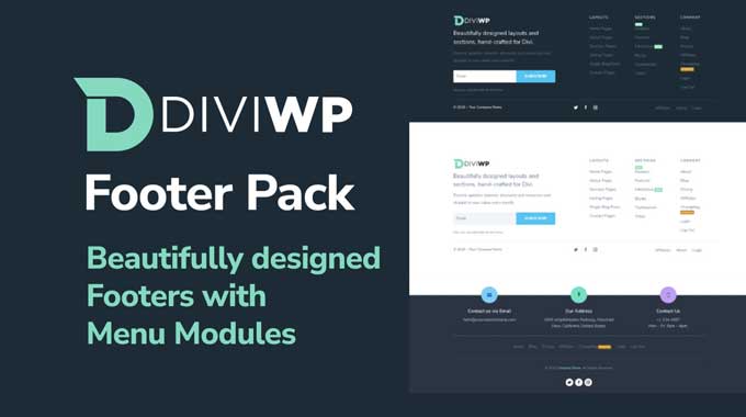 DiviWP footer layout pack