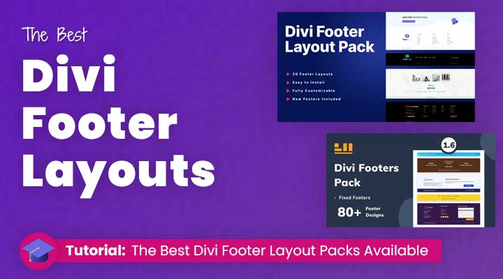 The best Divi footer layouts