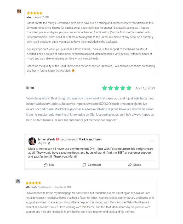 Some of my reviews