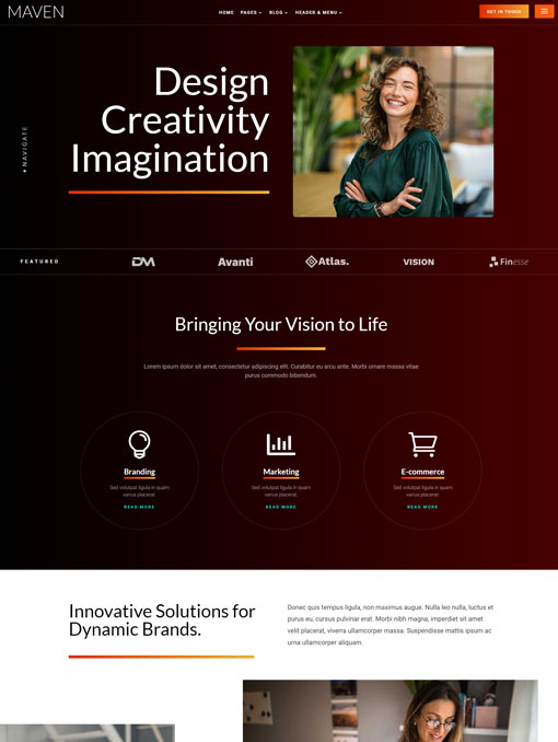 Maven Divi child theme