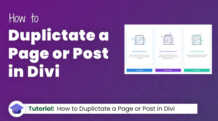 Duplicate a page in Divi