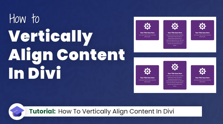 How to vericaly align content in Divi