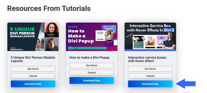 Download layout